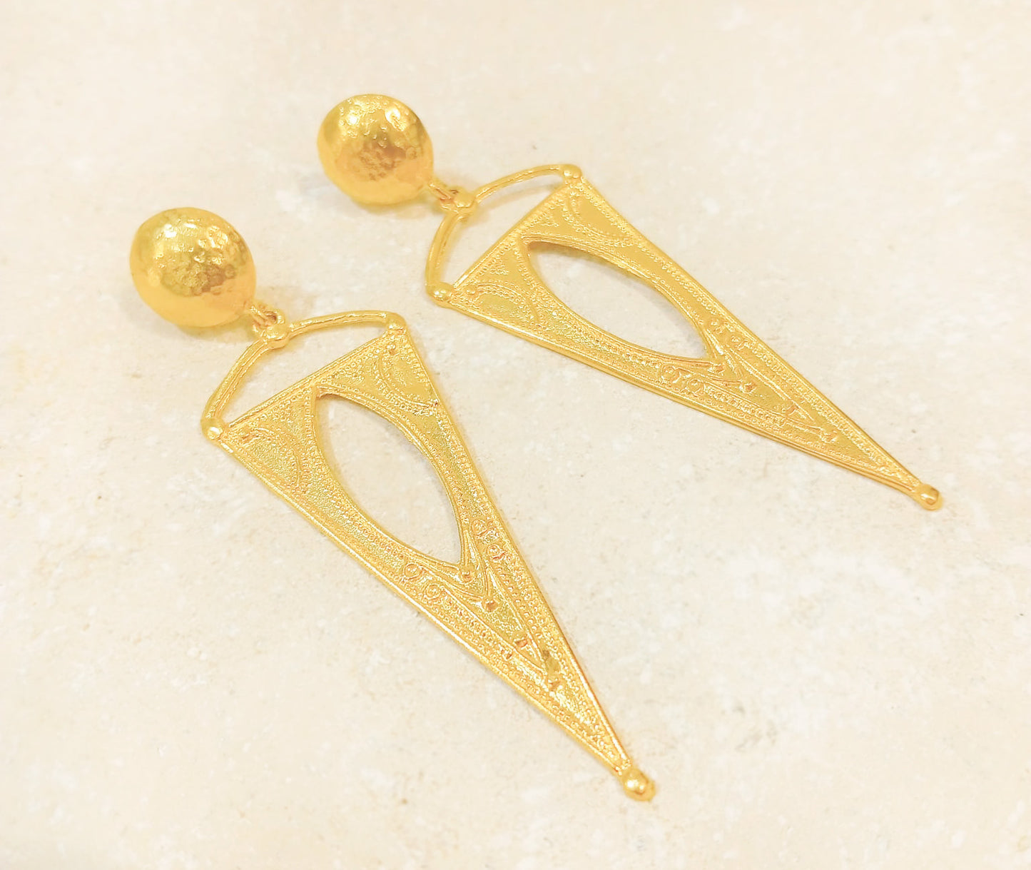 Boucles d'oreille triangle