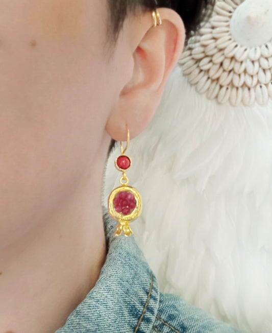 Boucles d'oreille Grenades