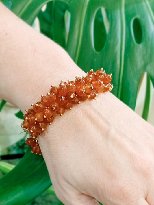 Bracelet perles d'agate