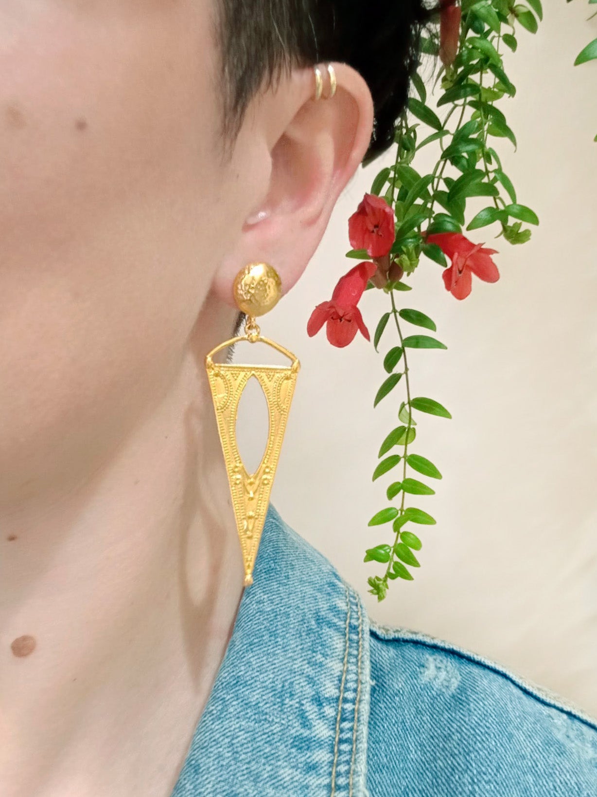 Boucles d'oreille triangle