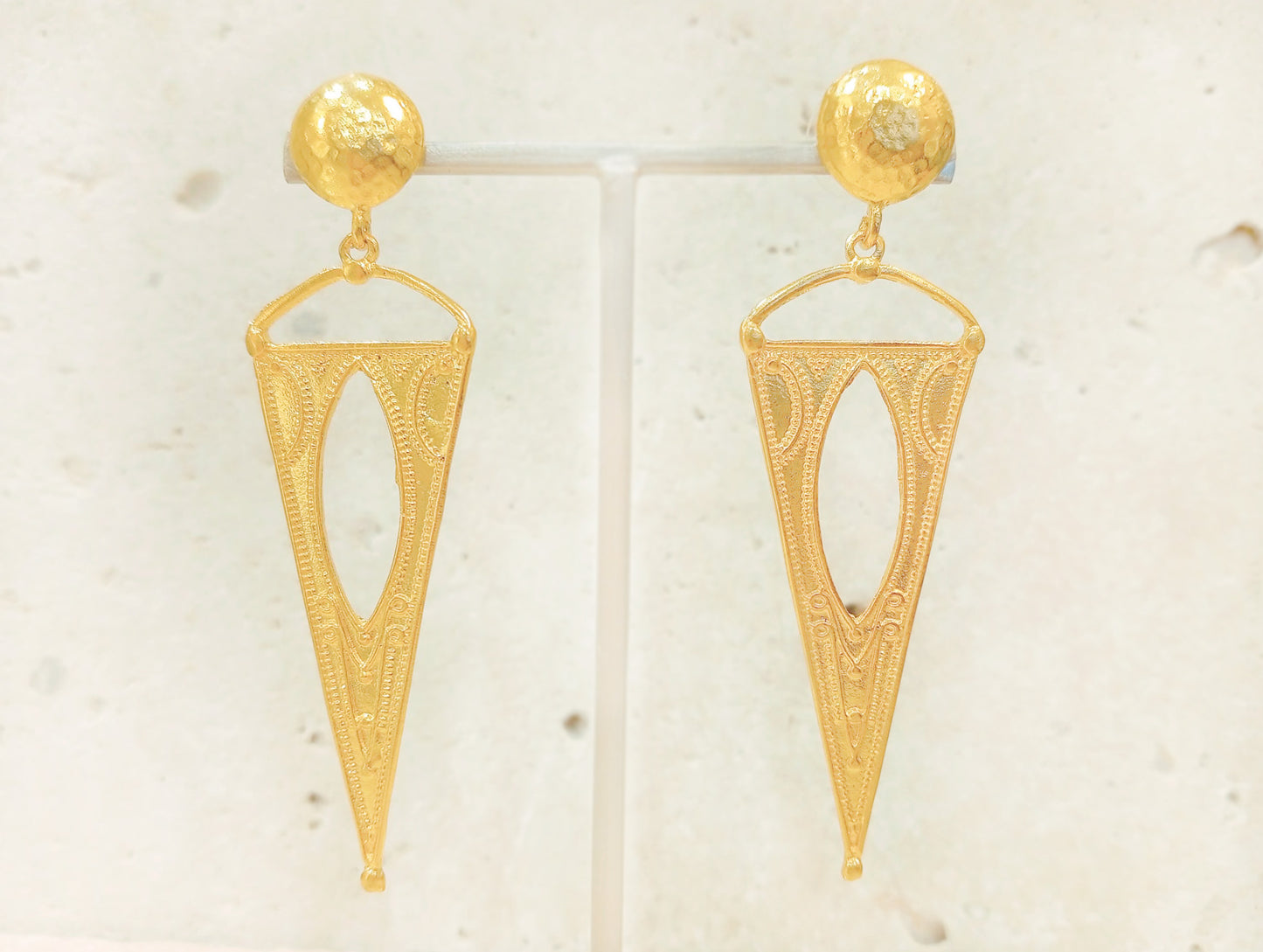 Boucles d'oreille triangle