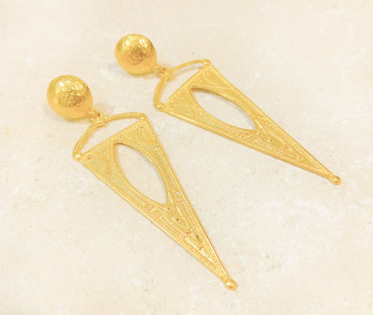 Boucles d'oreille triangle