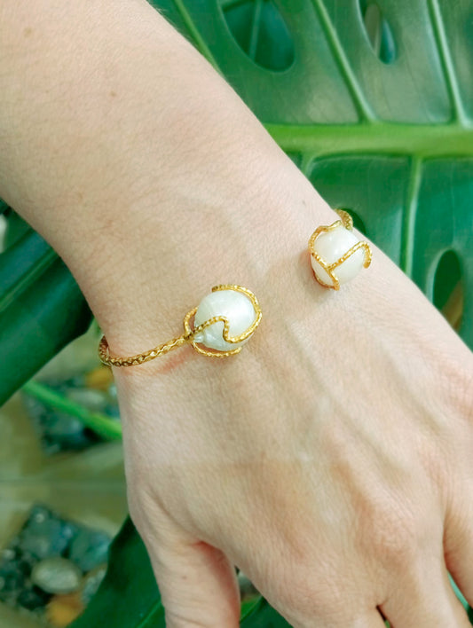 Bracelet jonc de perles
