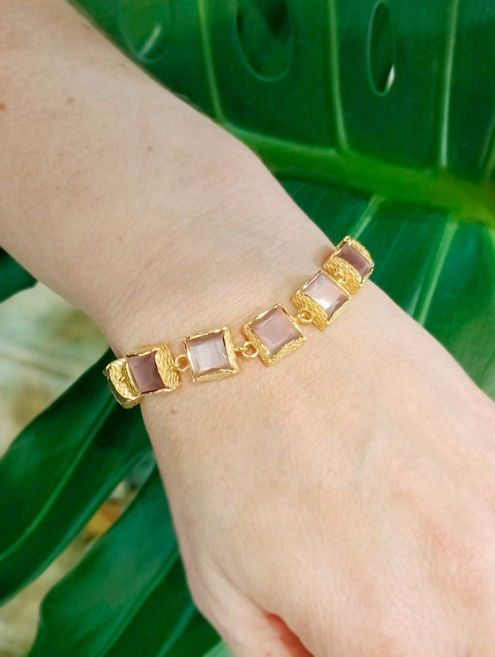 Bracelet petits carrés