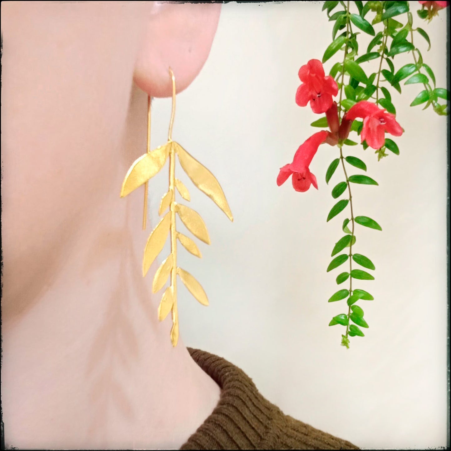 Boucles d'oreille - Petites feuilles