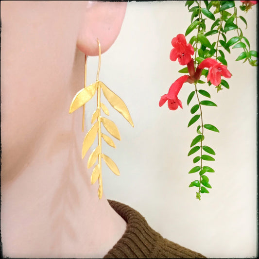 Boucles d'oreille - Petites feuilles