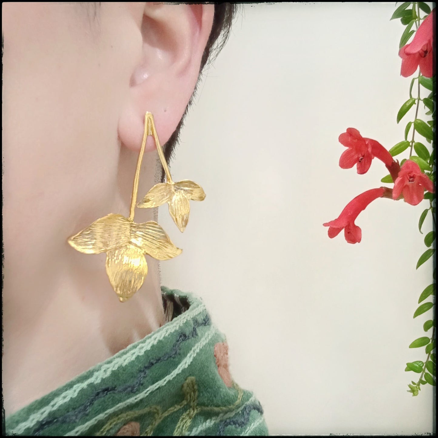 Boucles d'oreille Feuilles