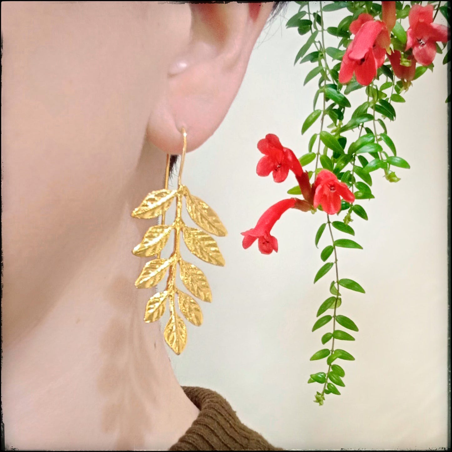 Boucles d'oreilles Feuilles