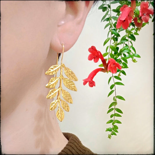 Boucles d'oreilles Feuilles